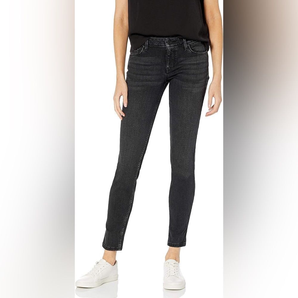 Guess Skinny Black Jeans Mid Rise Size 25